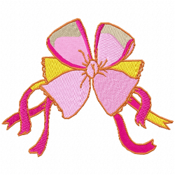 Ribbions And Bows Embroidery Design 7 Ribbions And Bows Embroidery Design 7